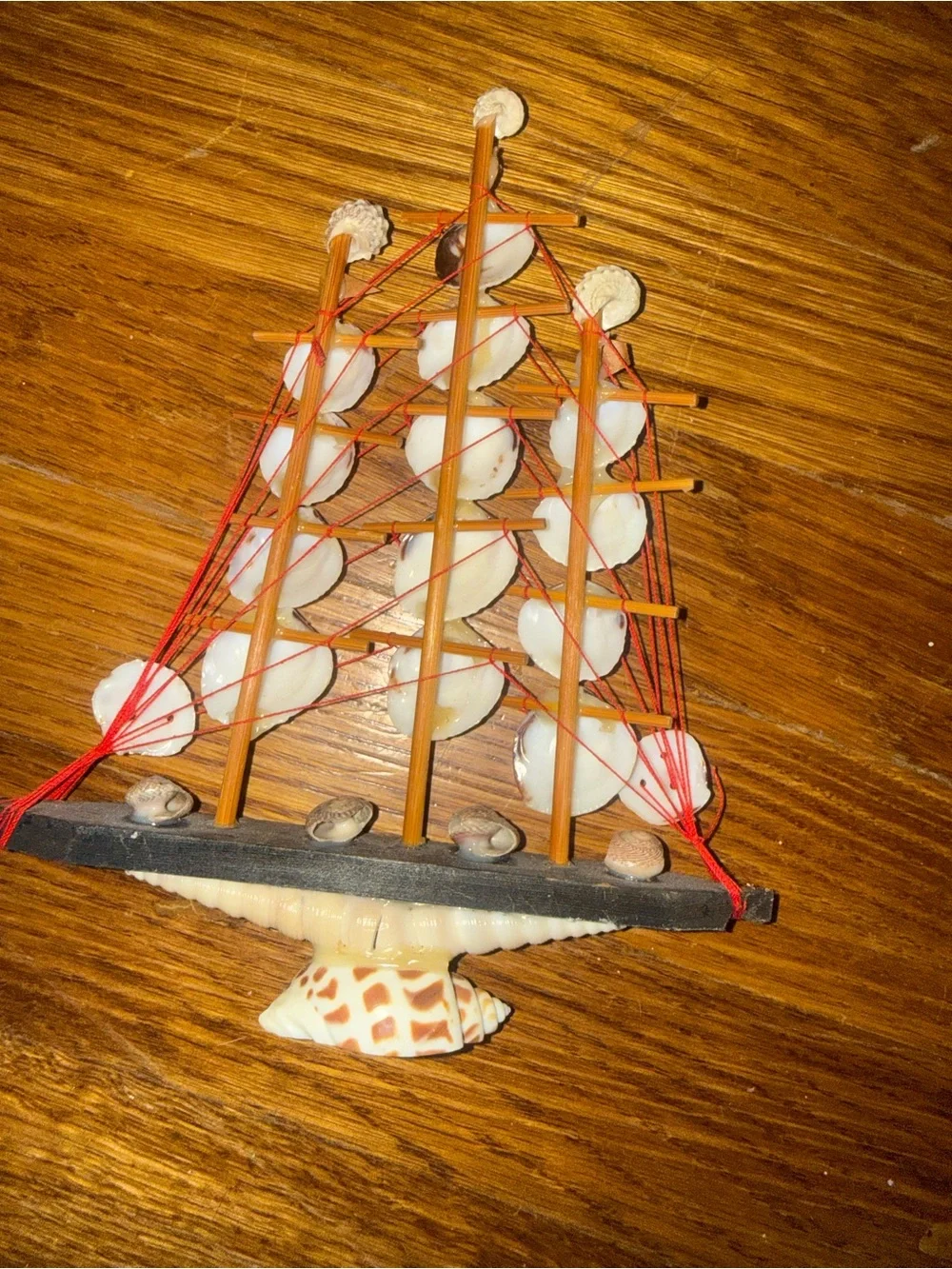 Seashell Tree Holiday Ornament - White and Tan